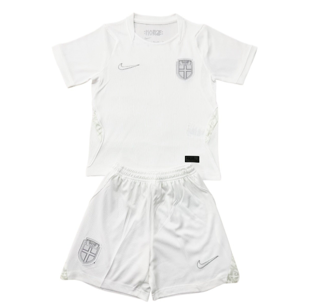 2026 FIFA World Cup Norway Third Kids Soccer Kits Shirt With Shorts